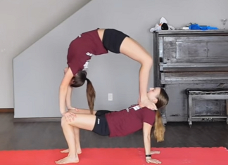 5 Yoga Poses with 2 People